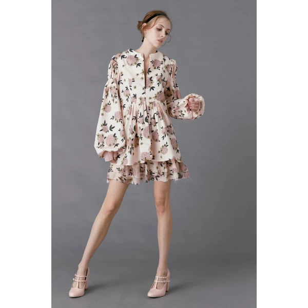 Macgraw Hibernation Top in Floral Print, view 2