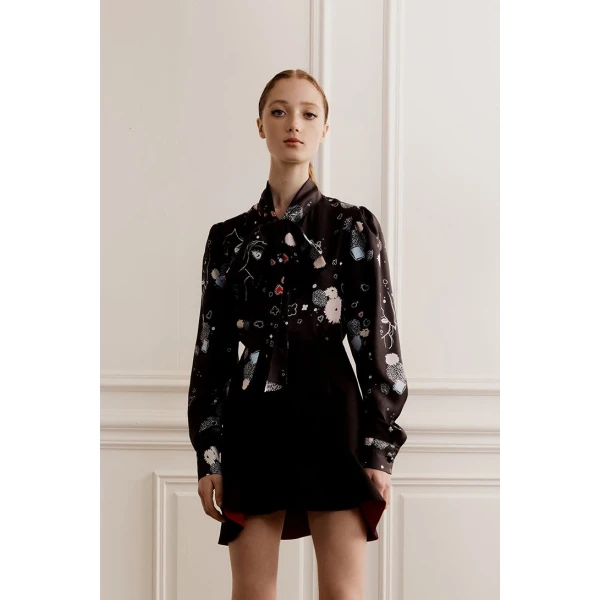 Macgraw Illumination Blouse in Tabetha print, view 4