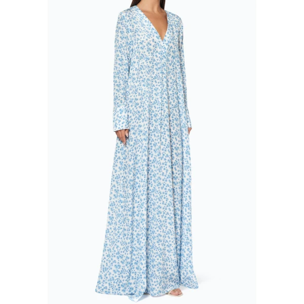 Macgraw Jardin Dress in Blue Print, view 4
