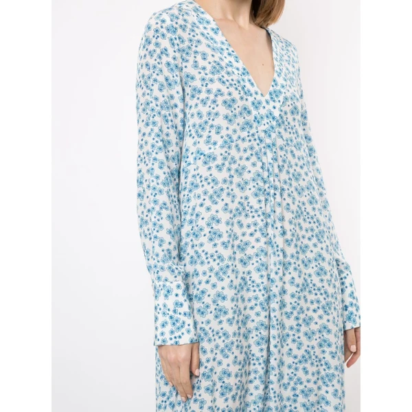 Macgraw Jardin Dress in Blue Print, view 5