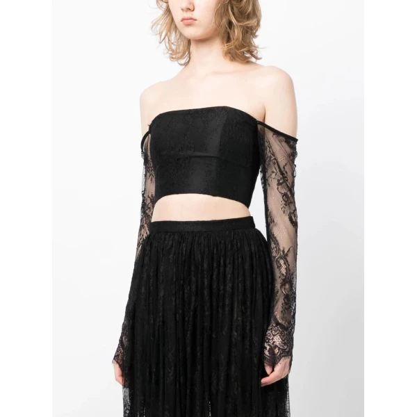 Macgraw Jealousy Top in Black Lace, view 4
