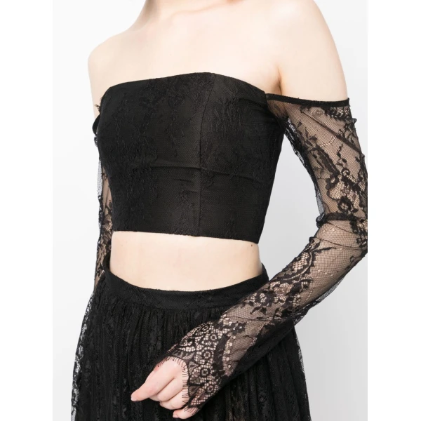 Macgraw Jealousy Top in Black Lace, view 6