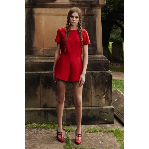 Macgraw Joan Jumpsuit in Red, view 2