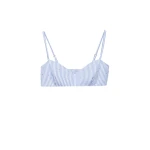 Macgraw Literature Bralette in blue and white stripe
