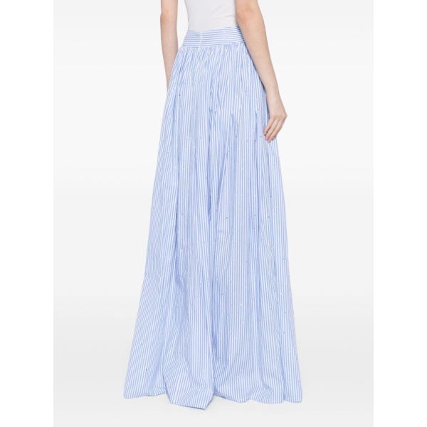 Macgraw Literature Skirt in Blue and white stripe