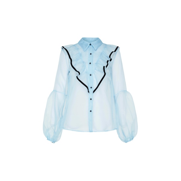 Macgraw Love bird blouse in blue