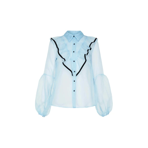 Macgraw Love bird blouse in blue