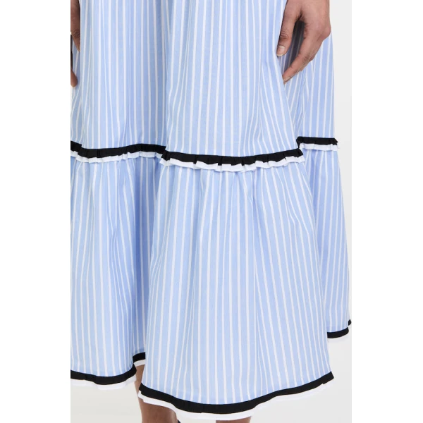 Macgraw Lulu Dress in Blue stripe, view 4