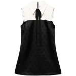 Macgraw Misconduct Mini Dress in black crest jacquard