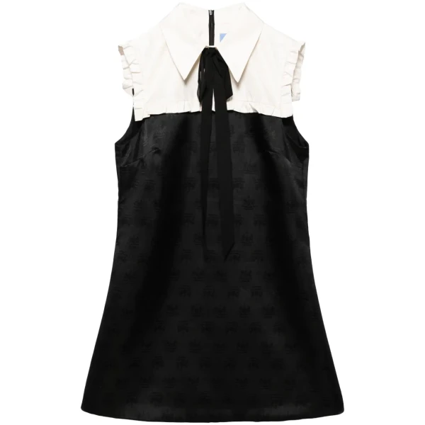 Macgraw Misconduct Mini Dress in black crest jacquard