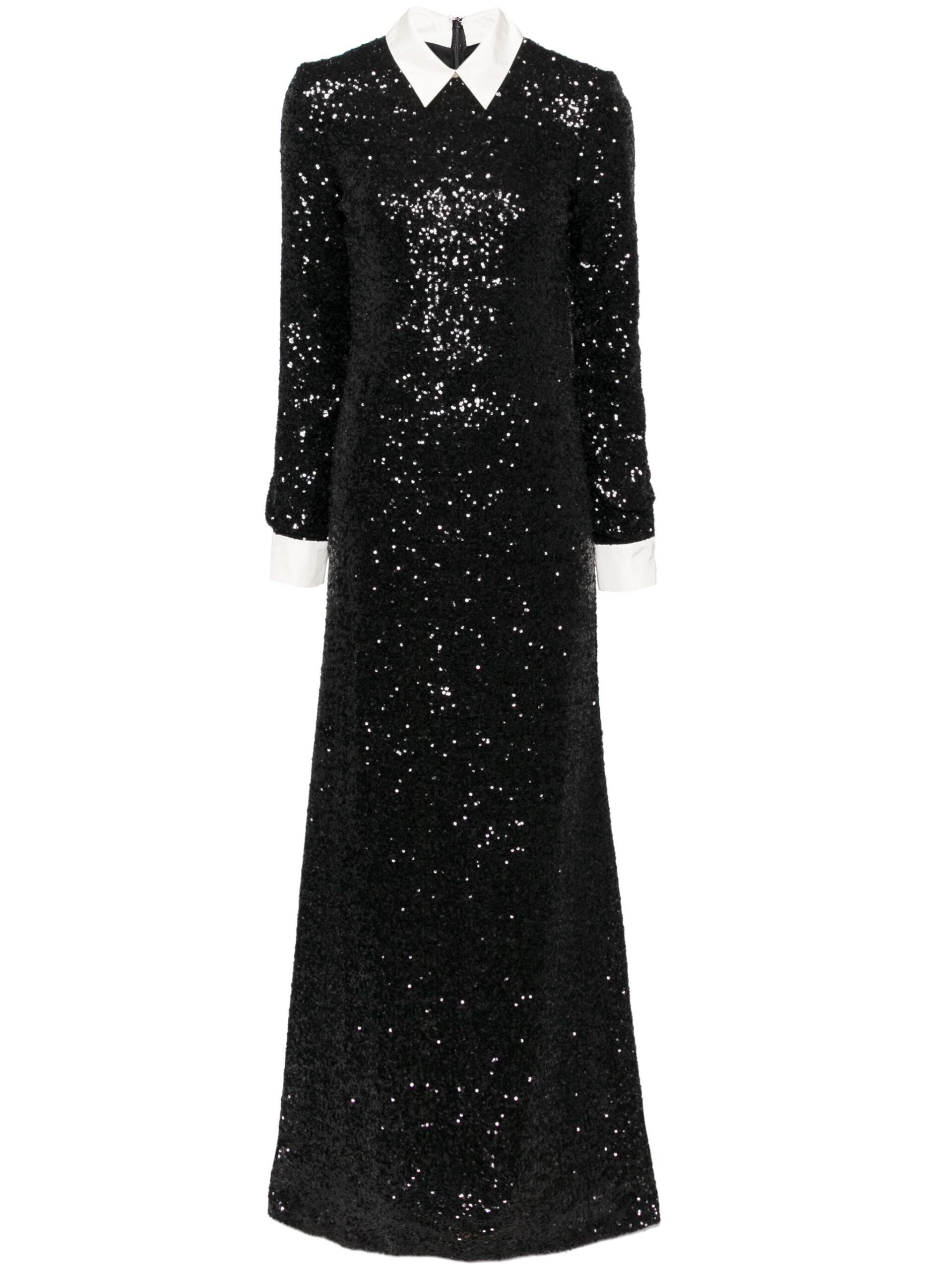 Macgraw Neo Gothic Dress in Black Sequin