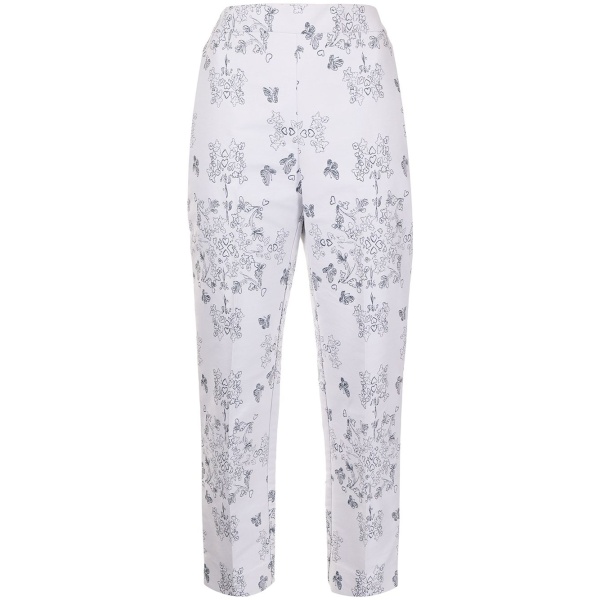 Macgraw Non Chalant Trouser in Porcelain Jacquard