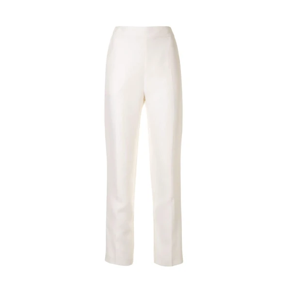Macgraw Non Chalant Trouser in ivory silk wool