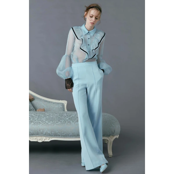 Macgraw Peacock Pant in Blue, view 2
