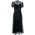 Macgraw Porcelain Dress in Black Sequin
