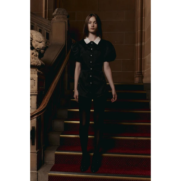 Macgraw Professor Playsuit in Black Crest, view 2