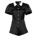 Macgraw Professor Playsuit in Black Crest
