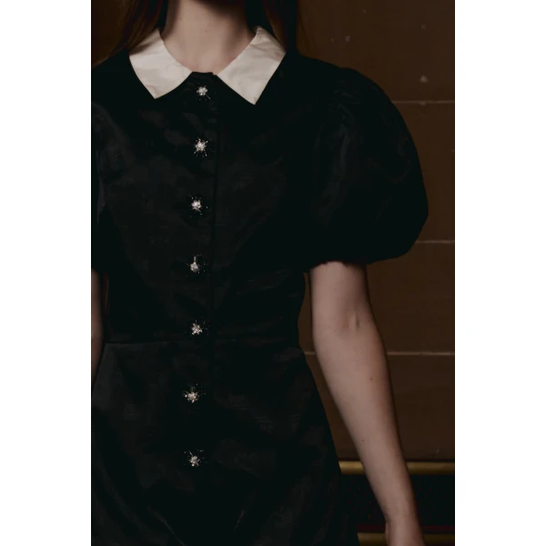 Macgraw Professor Playsuit in Black Crest, view 4