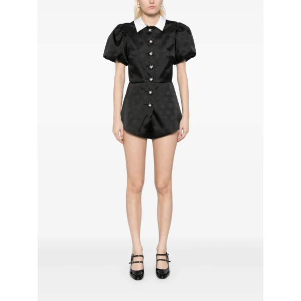 Macgraw Professor Playsuit in Black Crest, view 5