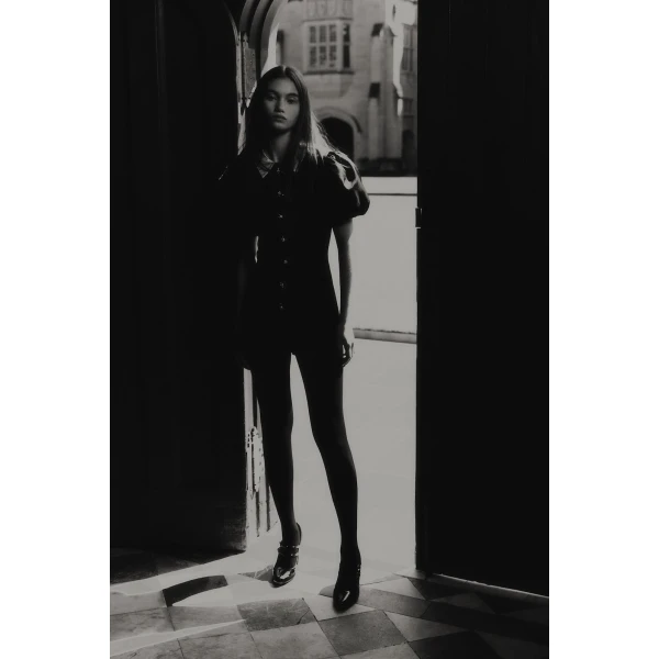 Macgraw Professor Playsuit in Black Crest, view 6