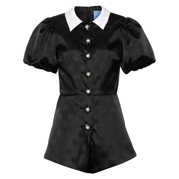 Macgraw Professor Playsuit in Black Crest