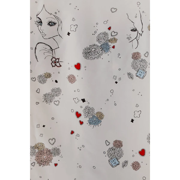 Macgraw Rhythmic Trouser in white print, view 6