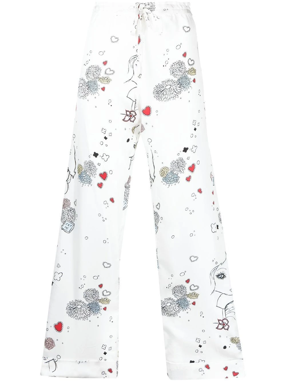 Macgraw Rhythmic Trouser in white print