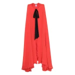 Macgraw Riding Cape in Red silk
