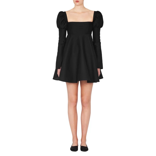 Macgraw Romantic Dress in Black, view 6