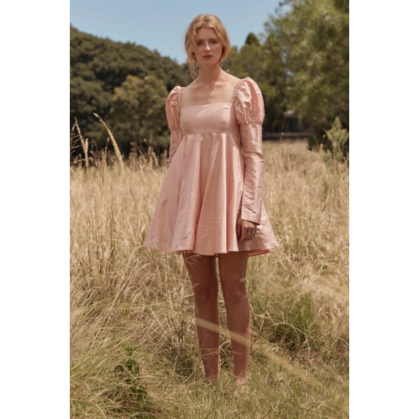 Macgraw Romantic Dress in pink, view 2