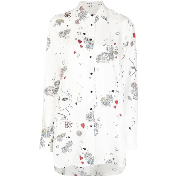 Macgraw Rythmic Shirt in white print