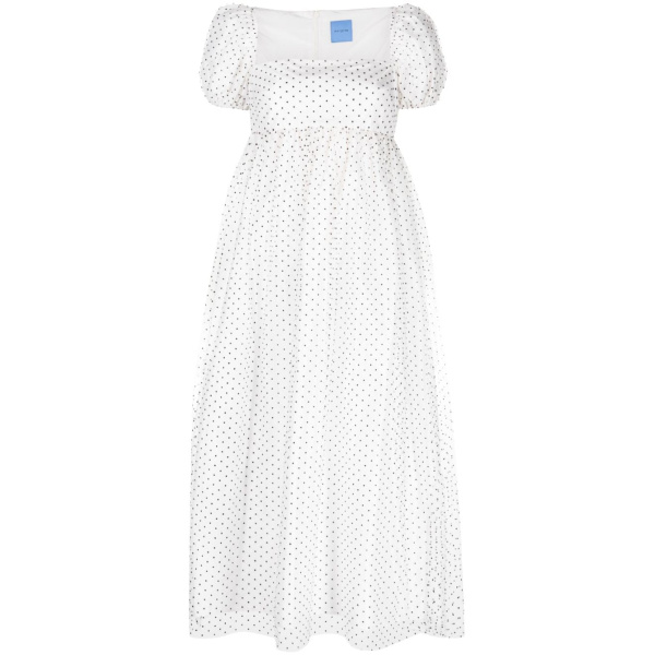 Macgraw Samantha Dress in Black and white spot