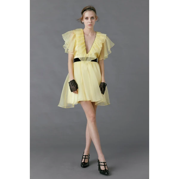 Macgraw Sandpiper Dress in Yellow, view 2