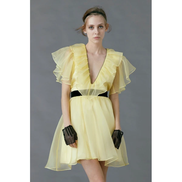 Macgraw Sandpiper Dress in Yellow, view 3