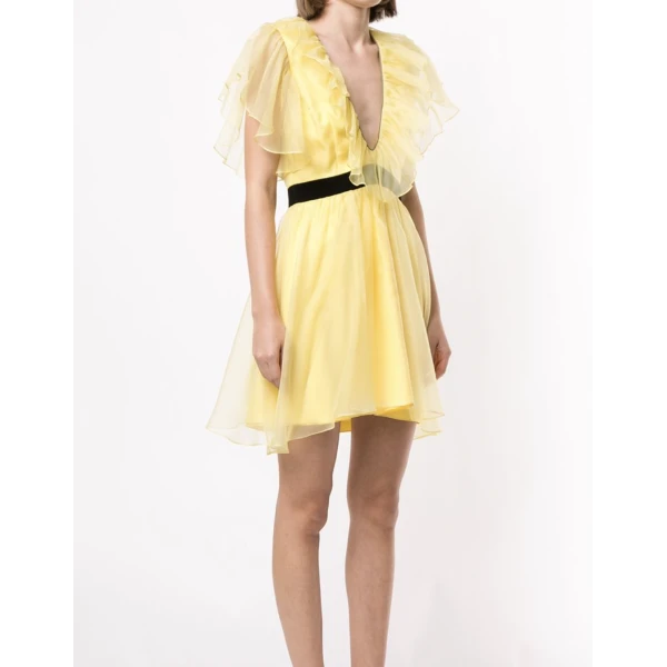 Macgraw Sandpiper Dress in Yellow, view 4
