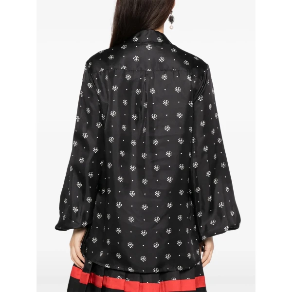 Macgraw Scholarship Blouse in Black Floral, view 6