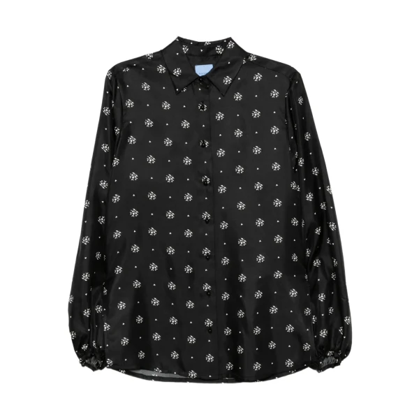 Macgraw Scholarship Blouse in Black Floral