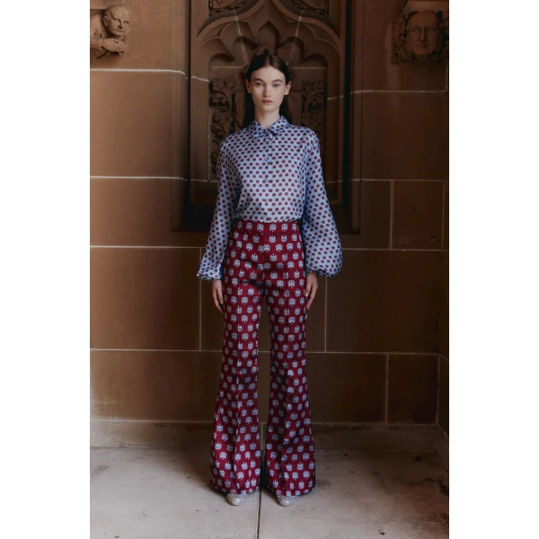 Macgraw Scholarship Blouse in Blue Crest, view 3