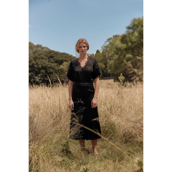 Macgraw Shadow Top in Black, view 6