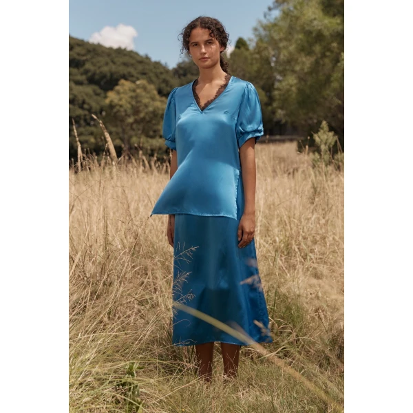 Macgraw Shadow Top in Blue, view 2