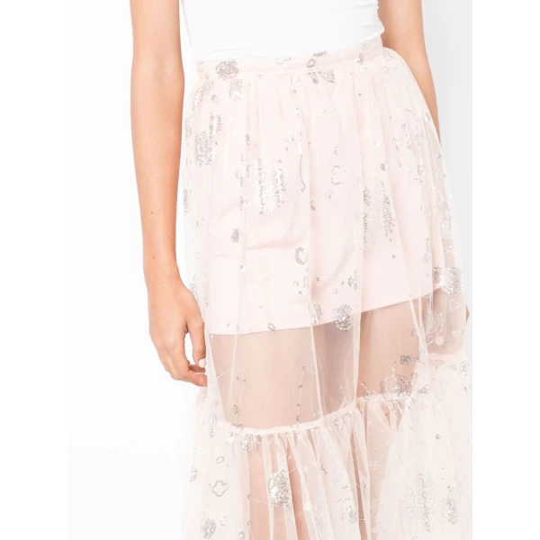 Macgraw Sheer Delight skirt in nude, view 6