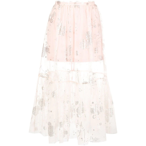 Macgraw Sheer Delight skirt in nude