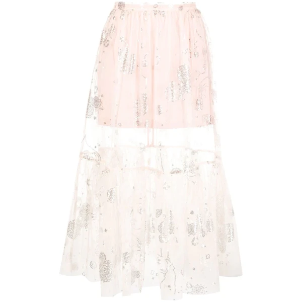 Macgraw Sheer Delight skirt in nude