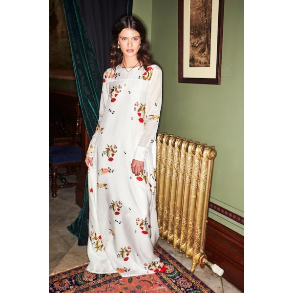 Macgraw Soiree Dress in Ivory, view 5