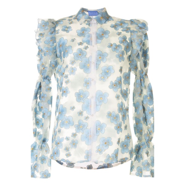 Macgraw Souffle Blouse in Blue Blossom