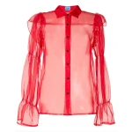 Macgraw Souffle Highland Blouse in Red
