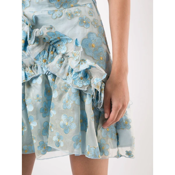 Macgraw Souffle Skirt in Blue Blossom, view 3
