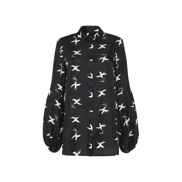 Macgraw St Clair Blouse in Bird Print