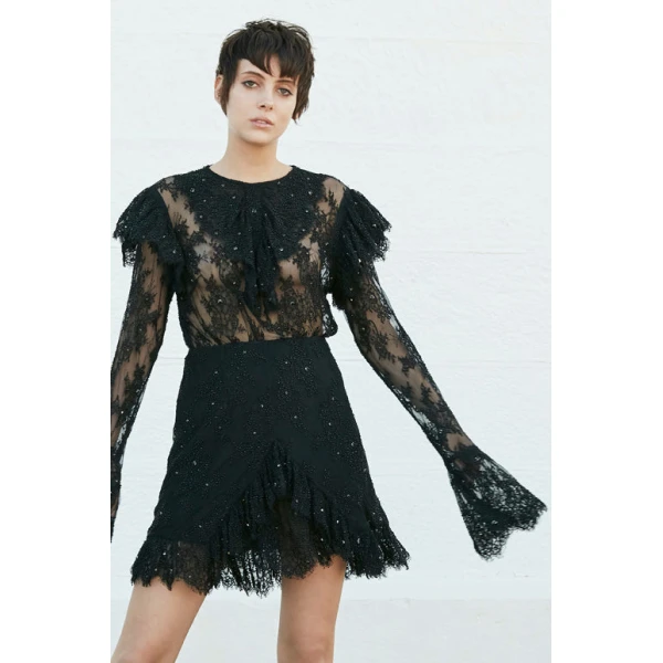 Macgraw Stone Love Skirt in Black, view 3