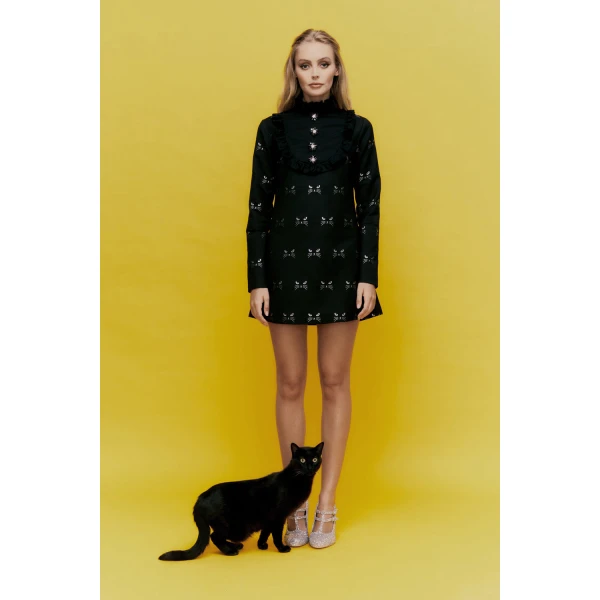 Macgraw Tempo Dress in Cat Jacquard, view 2